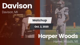 Matchup: Davison  vs. Harper Woods  2020