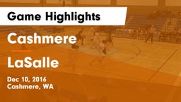 Cashmere  vs LaSalle Game Highlights - Dec 10, 2016
