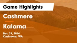 Cashmere  vs Kalama  Game Highlights - Dec 29, 2016
