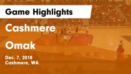Cashmere  vs Omak  Game Highlights - Dec. 7, 2018