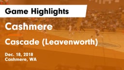 Cashmere  vs Cascade  (Leavenworth) Game Highlights - Dec. 18, 2018