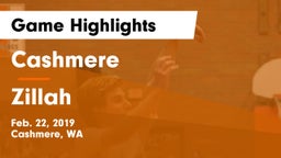 Cashmere  vs Zillah  Game Highlights - Feb. 22, 2019