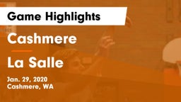 Cashmere  vs La Salle  Game Highlights - Jan. 29, 2020