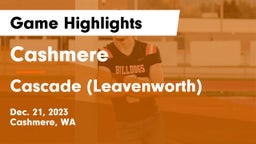 Cashmere  vs Cascade  (Leavenworth) Game Highlights - Dec. 21, 2023