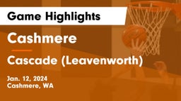 Cashmere  vs Cascade  (Leavenworth) Game Highlights - Jan. 12, 2024