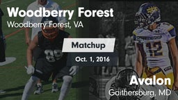 Matchup: Woodberry Forest vs. Avalon  2016