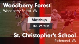 Matchup: Woodberry Forest vs. St. Christopher's School 2016