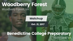 Matchup: Woodberry Forest vs. Benedictine College Preparatory  2017