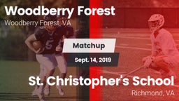 Matchup: Woodberry Forest vs. St. Christopher's School 2019