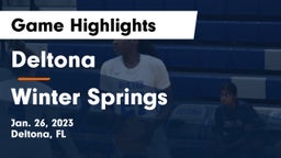 Deltona  vs Winter Springs  Game Highlights - Jan. 26, 2023