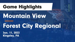 Mountain View  vs Forest City Regional Game Highlights - Jan. 11, 2022