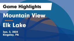 Mountain View  vs Elk Lake  Game Highlights - Jan. 3, 2024