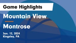Mountain View  vs Montrose  Game Highlights - Jan. 12, 2024