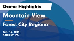 Mountain View  vs Forest City Regional  Game Highlights - Jan. 13, 2024