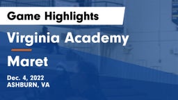 Virginia Academy vs Maret  Game Highlights - Dec. 4, 2022