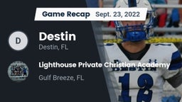 Recap: Destin  vs. Lighthouse Private Christian Academy 2022