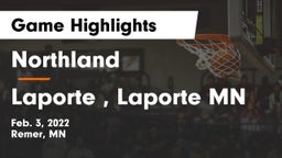 Northland  vs Laporte , Laporte MN Game Highlights - Feb. 3, 2022