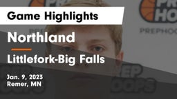 Northland  vs Littlefork-Big Falls  Game Highlights - Jan. 9, 2023