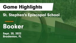 St. Stephen's Episcopal School vs Booker  Game Highlights - Sept. 20, 2022
