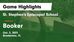 St. Stephen's Episcopal School vs Booker  Game Highlights - Oct. 3, 2023