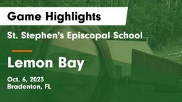 St. Stephen's Episcopal School vs Lemon Bay  Game Highlights - Oct. 6, 2023