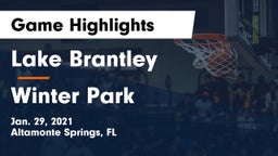 Lake Brantley  vs Winter Park  Game Highlights - Jan. 29, 2021
