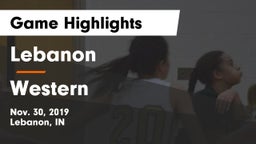 Lebanon  vs Western  Game Highlights - Nov. 30, 2019