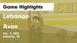 Lebanon  vs Avon  Game Highlights - Dec. 2, 2023