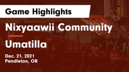 Nixyaawii Community  vs Umatilla Game Highlights - Dec. 21, 2021