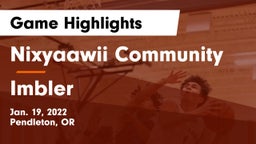 Nixyaawii Community  vs Imbler  Game Highlights - Jan. 19, 2022