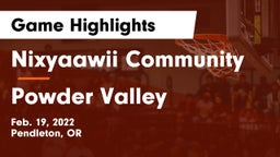Nixyaawii Community  vs Powder Valley  Game Highlights - Feb. 19, 2022
