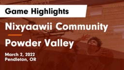 Nixyaawii Community  vs Powder Valley  Game Highlights - March 2, 2022