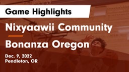 Nixyaawii Community  vs Bonanza  Oregon Game Highlights - Dec. 9, 2022