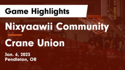 Nixyaawii Community  vs Crane Union  Game Highlights - Jan. 6, 2023