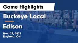 Buckeye Local  vs Edison  Game Highlights - Nov. 22, 2023