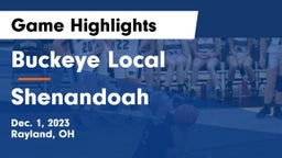 Buckeye Local  vs Shenandoah  Game Highlights - Dec. 1, 2023