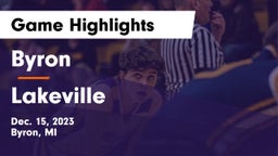 Byron  vs Lakeville Game Highlights - Dec. 15, 2023