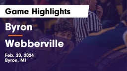Byron  vs Webberville  Game Highlights - Feb. 20, 2024
