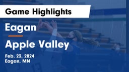 Eagan  vs Apple Valley  Game Highlights - Feb. 23, 2024