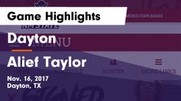 Dayton  vs Alief Taylor  Game Highlights - Nov. 16, 2017