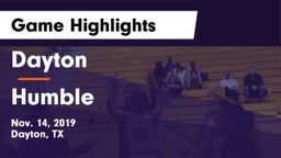 Dayton  vs Humble  Game Highlights - Nov. 14, 2019