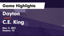 Dayton  vs C.E. King  Game Highlights - Nov. 5, 2021