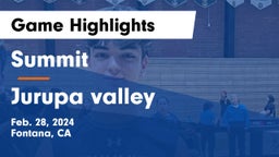 Summit  vs Jurupa valley Game Highlights - Feb. 28, 2024