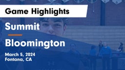 Summit  vs Bloomington Game Highlights - March 5, 2024