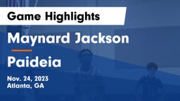 Maynard Jackson  vs Paideia  Game Highlights - Nov. 24, 2023