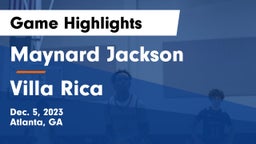 Maynard Jackson  vs Villa Rica  Game Highlights - Dec. 5, 2023