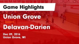 Union Grove  vs Delavan-Darien  Game Highlights - Dec 09, 2016