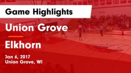 Union Grove  vs Elkhorn  Game Highlights - Jan 6, 2017