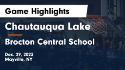 Chautauqua Lake  vs Brocton Central School Game Highlights - Dec. 29, 2023