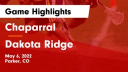 Chaparral  vs Dakota Ridge  Game Highlights - May 6, 2022